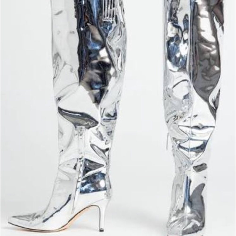 New Wide Calf Silver Eloquii Boots